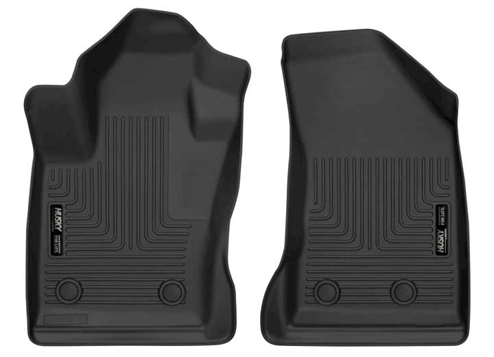 Husky Liner 17-23 COMPASS PASSENGER SIDE HAS 2 FLOOR MAT RETAINING POSTS BLACK FRONT ROW FLO