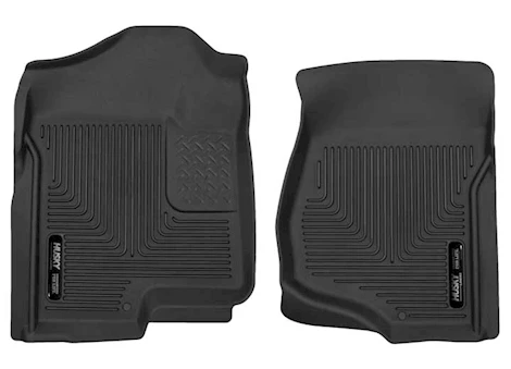 Husky Liner X-Act Contour Front Floor Liners - Black for Extended Cab or Crew Cab Main Image
