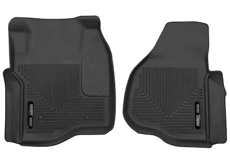 Husky Liner X-Act Contour Front Floor Liners - Black for SuperCrew or SuperCab (Extended Cab) Main Image