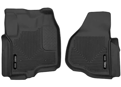 Husky Liner X-Act Contour Front Floor Liners - Black for SuperCrew or SuperCab (Extended Cab)