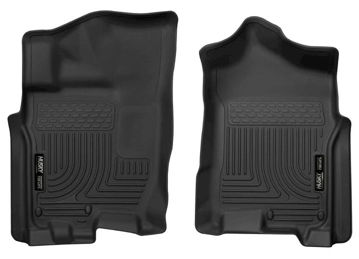 Husky Liner 17-c titan crew cab/17-c titan ext cab pickup black front row floor liners x-act Main Image