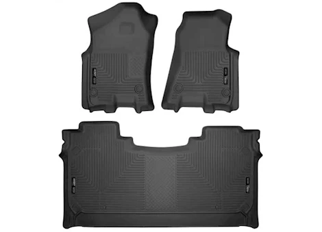 Husky Liner 19-c ram 1500 crew cab front & 2nd seat floor liners weatherbeater series black Main Image