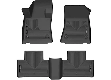 Husky Liner 22-23 INFINITI QX55 FRONT AND SECOND ROWS FLOOR LINER BLACK