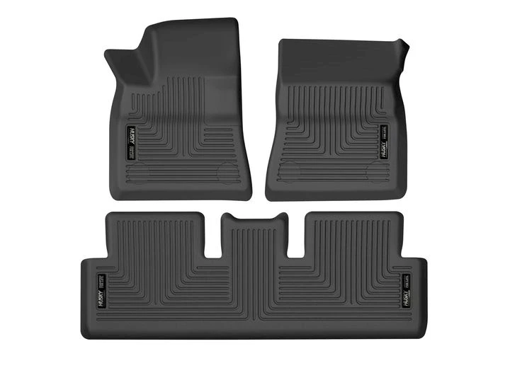 Husky Liner 17-23 TESLA 3 BLACK FRONT & 2ND SEAT FLOOR LINERS WEATHERBEATER SERIES