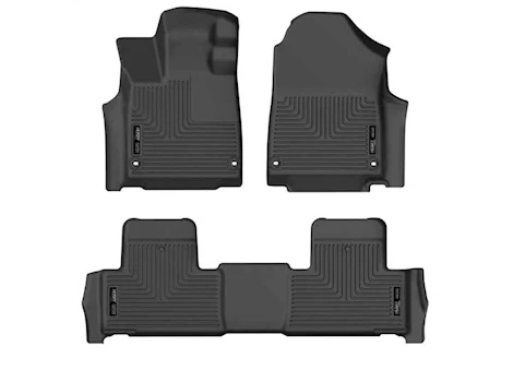 Husky Liner 22-C ACURA MDX FRONT/2ND SEAT FLOOR LINERS BLACK