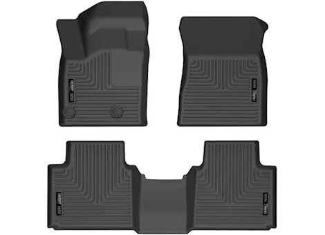 Husky Liner 22-23 OUTLANDER FRONT AND SECOND ROWS FLOOR LINER BLACK