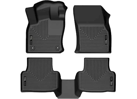 Husky Liner 22-C TAOS FRONT AND SECOND ROWS FLOOR LINER BLACK