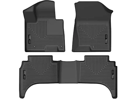 Husky Liner 22-23 SANTA CRUZ FRONT AND SECOND ROWS FLOOR LINER BLACK