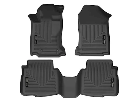 Husky Liner 20-C LEGACY/20-21 OUTBACK BLACK FRONT & 2ND SEAT FLOOR LINERS