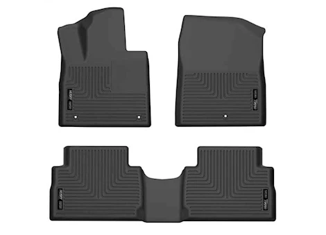 Husky Liner 21-23 SANTA FE FRONT & 2ND SEAT FLOOR LINERS BLACK