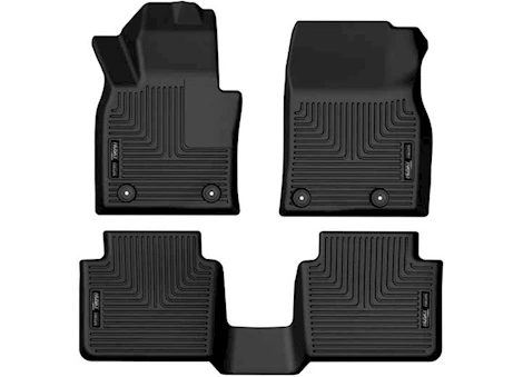Husky Liner 23-C MAZDA CX-50 FRONT AND SECOND ROWS FLOOR LINER BLACK