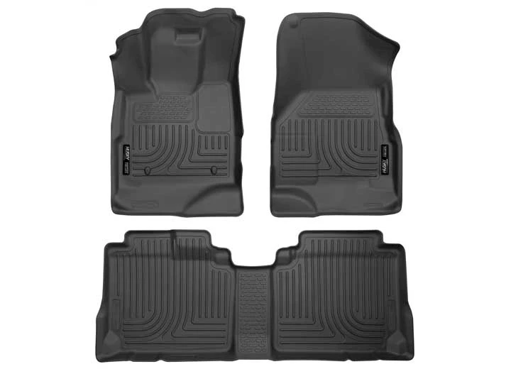 Husky Liner WeatherBeater Front & 2nd Seat Floor Liner Set - Black