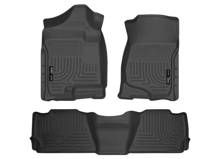 Husky Liner WeatherBeater Front & 2nd Seat Floor Liner Set - Black