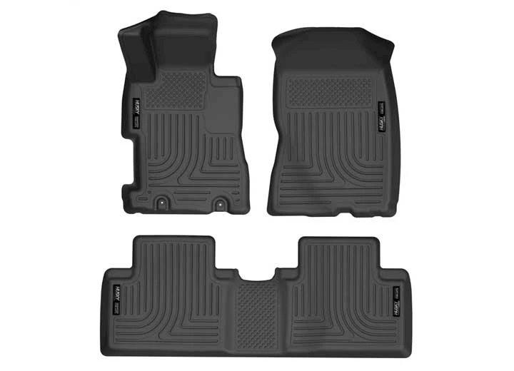 Husky Liner WeatherBeater Front & 2nd Seat Floor Liner Set - Black for 4-Door Civic Main Image