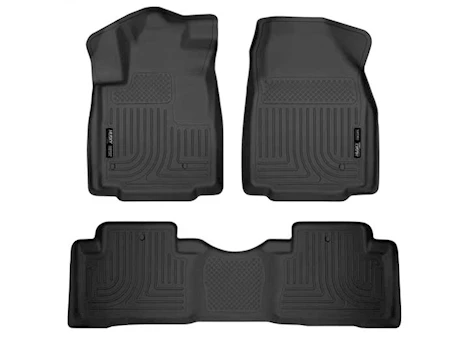 Husky Liner WeatherBeater Front & 2nd Seat Floor Liner Set - Black