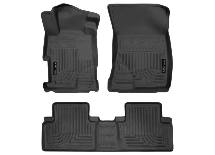 Husky Liner WeatherBeater Front & 2nd Seat Floor Liner Set - Black for 4-Door Civic Main Image