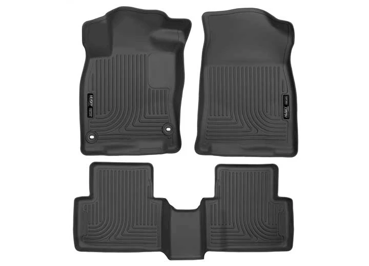 Husky Liner 16-21 civic sedan front & 2nd seat floor liners (footwell coverage) weatherbeate Main Image