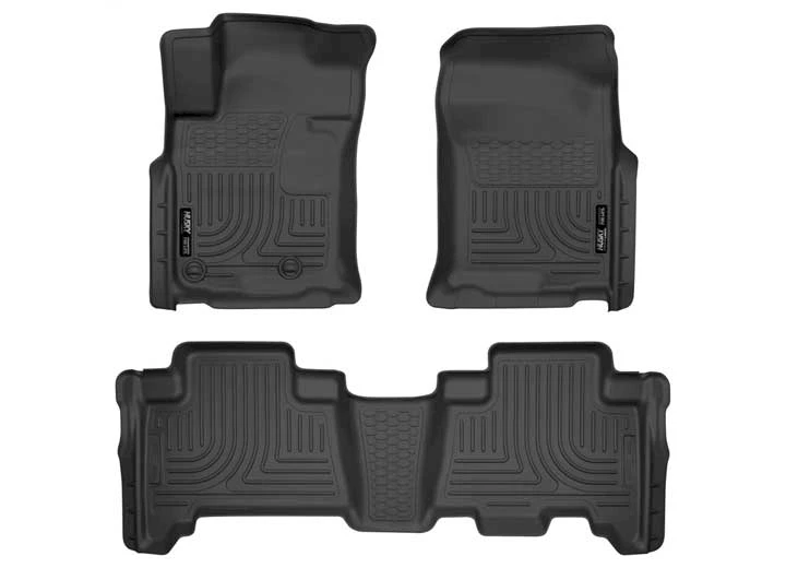 Husky Liner WeatherBeater Front & 2nd Seat Floor Liner Set - Black