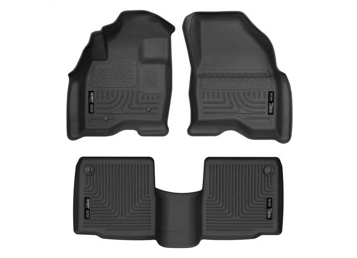 Husky Liner WeatherBeater Front & 2nd Seat Floor Liner Set - Black Main Image