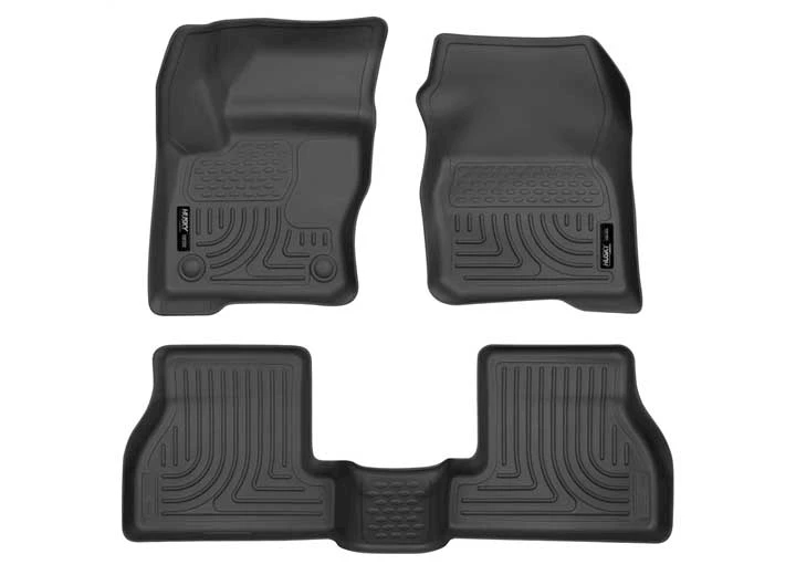 Husky Liner WeatherBeater Front & 2nd Seat Floor Liner Set - Black Main Image