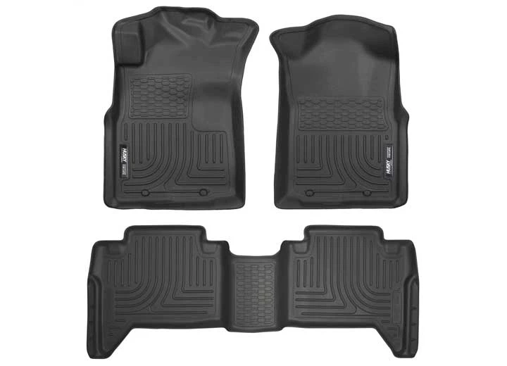 Husky Liner WeatherBeater Front & 2nd Seat Floor Liner Set - Black for Double Cab Main Image