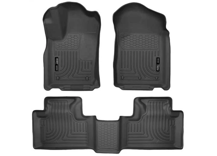 Husky Liner WeatherBeater Front & 2nd Seat Floor Liner Set - Black Main Image