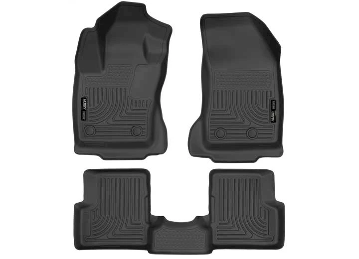 Husky Liner 15-22 RENEGADE FRONT & 2ND SEAT FLOOR LINERS WEATHERBEATER SERIES BLACK