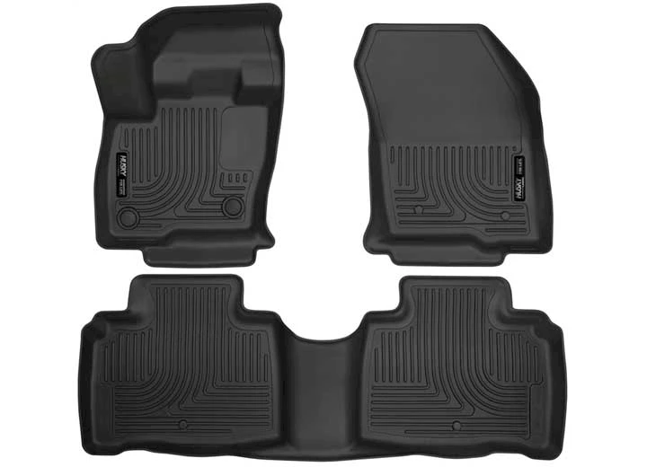 Husky Liner 16-23 lincoln mkx front & 2nd seat floor liners weatherbeater series black Main Image