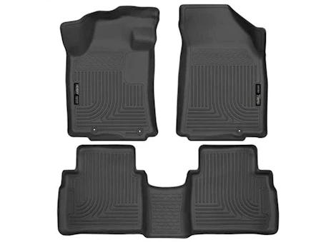 Husky Liner 16-21 MAXIMA FRONT & 2ND SEAT FLOOR LINERS WEATHERBEATER SERIES BLACK