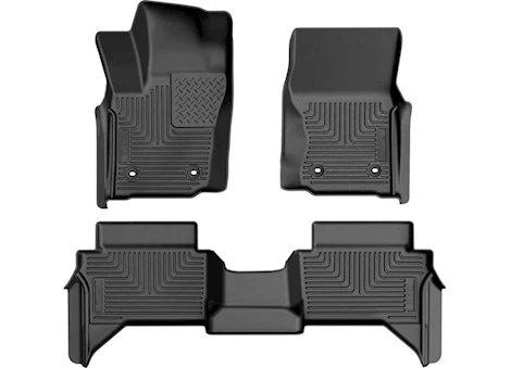 Husky Liner 24-24 TACOMA WB FR & 2ND ROW FLOOR LINER BLACK
