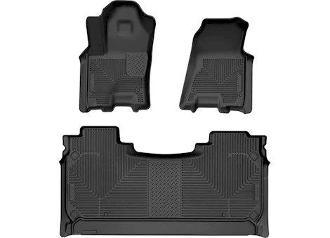 Husky Liner 25-C RAM 1500 CREW CAB WEATHERBEATER FR & 2ND ROW FLOOR LINER BLACK