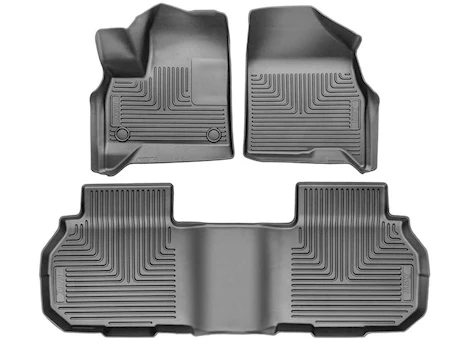 Husky Liner 24-C TRAVERSE WEATHERBEATER FR & 2ND ROW FLOOR LINER BLACK