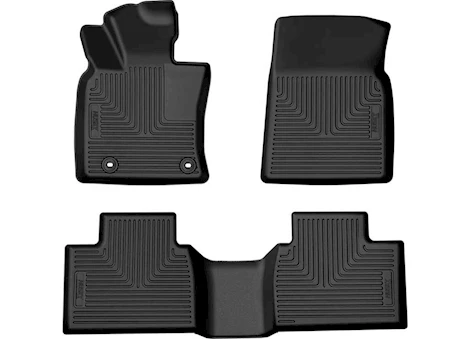 Husky Liner 25-C CAMRY WB FR & 2ND SEAT FLOOR LINER BLACK
