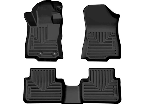 Husky Liner 25-C FORESTER WB FR & 2ND SEAT FLOOR LINER BLACK
