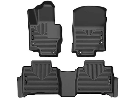Husky Liner 20-23 MERCEDES-BENZ GLE350 WEATHERBEATER FRONT & 2ND SEAT FLOOR LINER BLACK