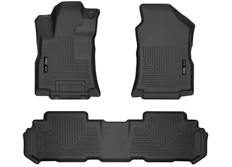 Husky Liner 19-23 ASCENT FRONT & 2ND SEAT FLOOR LINERS WEATHERBEATER SERIES BLACK