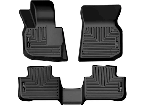 Husky Liner 18-23 BMW X3 WEATHERBEATER LINERS FRONT & 2ND SEAT 3PC SET BLACK