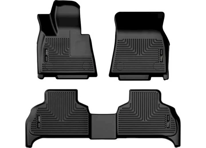 Husky Liner 19-23 BMW X5 WEATHERBEATER LINERS FRONT & 2ND SEAT 3PC SET BLACK