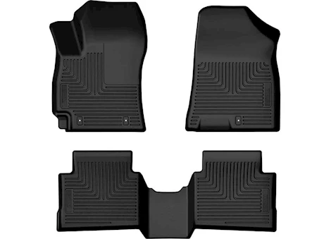 Husky Liner 24-24 kona fr & 2nd row weatherbeater floor liners black Main Image
