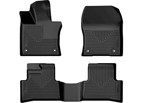 Husky Liner 25-C LEXUS UX300H WEATHERBEATER FR & 2ND ROW FLOOR LINER BLACK