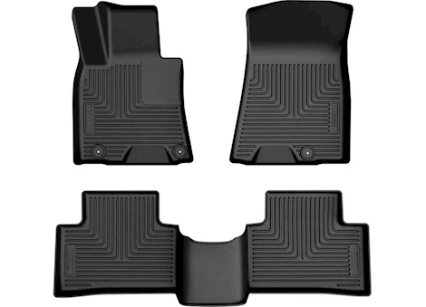 Husky Liner 22-C GENESIS GV70 WB FR & 2ND SEAT FLOOR LINER BLACK