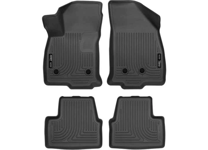 Husky Liner 16-17 VOLT FRONT & 2ND SEAT FLOOR LINERS (FOOTWELL COVERAGE) WEATHERBEATER SERIES BLACK