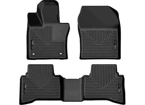 Husky Liner 23-C PRIUS WEATHERBEATER FRONT & 2ND SEAT FLOOR LINER BLACK