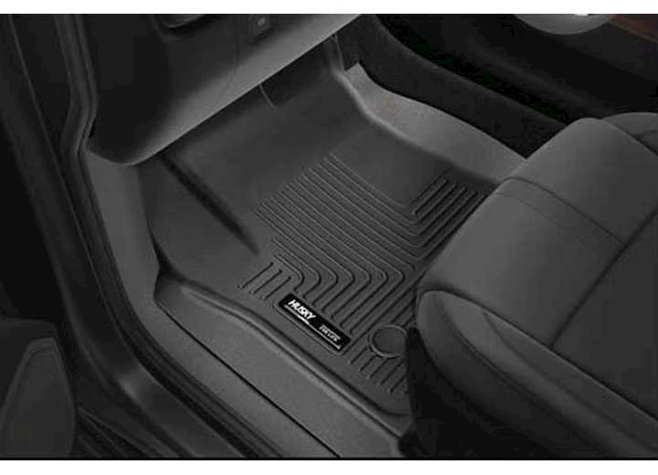 Husky Liner 19-C SILVERADO/SIERRA 1500 STANDARD CAB FRONT FLOOR LINERS WEATHERBEATER SERIES BLACK