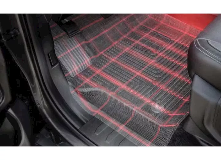 Husky Liner 24-c tacoma (ex hybrid models) dble cab x-act 2nd row floor liner 1 pc black