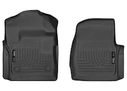 Husky Liner 17-23 f250/f350 super duty front floor liners weatherbeater series black