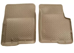 Husky Liner Classic Style Front Floor Liners - Tan for SuperCrew Cab