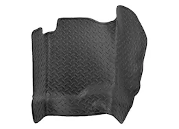 Husky Liner Classic Style Center Hump Floor Liner - Black for SuperCrew or SuperCab (Extended Cab)