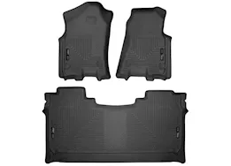 Husky Liner 19-c ram 1500 crew cab front & 2nd seat floor liners weatherbeater series black