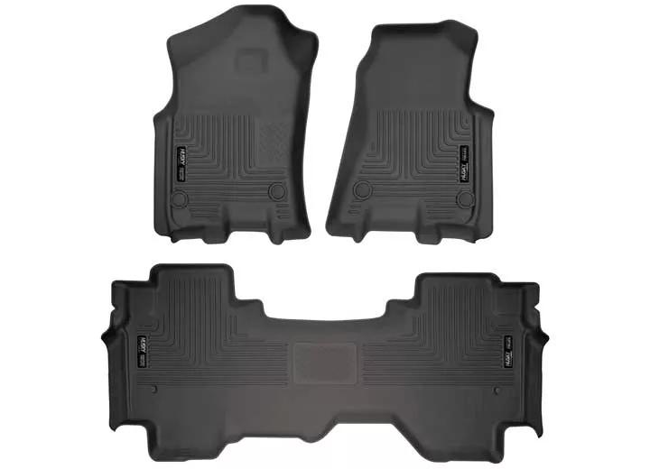 Husky Liner 19-c ram 1500 quad cab front & 2nd seat floor liners weatherbeater series black